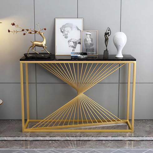 Black Swirl cansole Table